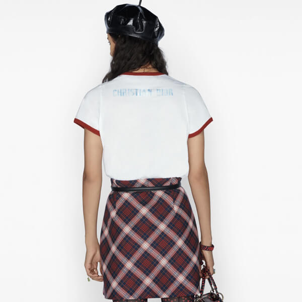 ディオール Tシャツ 偽物 半袖 トップス ジャディオール CD ロゴ 女 プレタ 143T12B4477_X0803