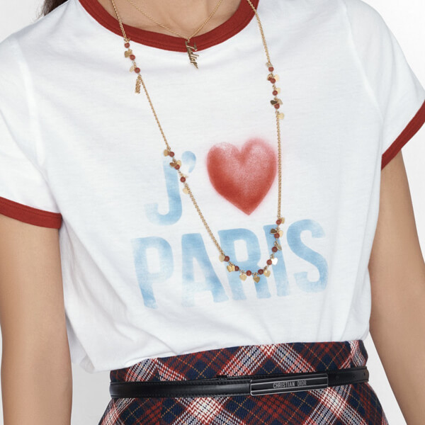 ディオール Tシャツ 偽物 半袖 トップス ジャディオール CD ロゴ 女 プレタ 143T12B4477_X0803