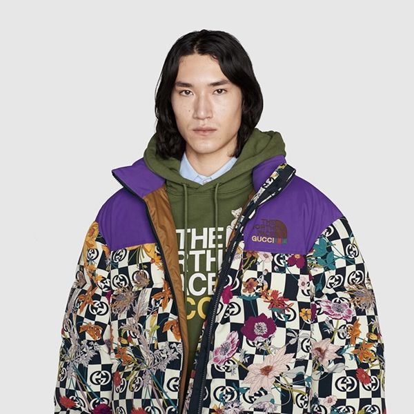 ノースフェイス グッチ スーパーコピー floral ダウンジャケット高品質