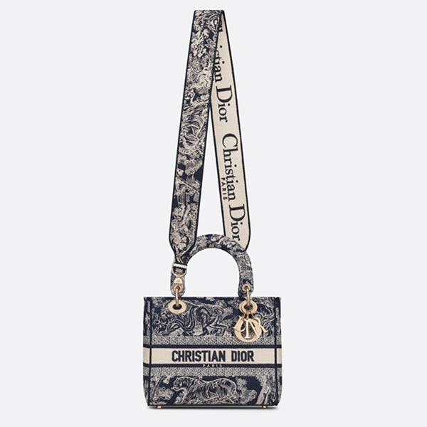 レディディオール 偽物 ディオール カナージュ コピー【入手困難】MEDIUM ★LADY D-LITE★Toile de Jouy Reverse M0565ORGO_M928