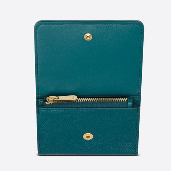 【ディオール 財布 偽物】30 MONTAIGNE ウォレット ブルー 21SSS 2057UTZQ_M928s