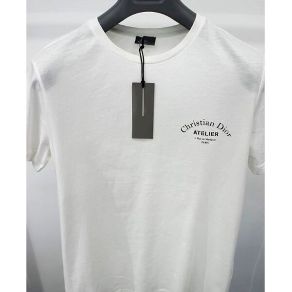 ディオール ロゴTシャツ コピー​“Christian ディオール Atelier”White 863J621I0533_C089