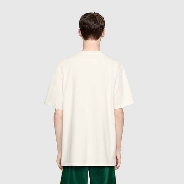 累積売上総額第１位 グッチ パロディ tシャツ★20春夏 T-SHIRT W/ BLADE