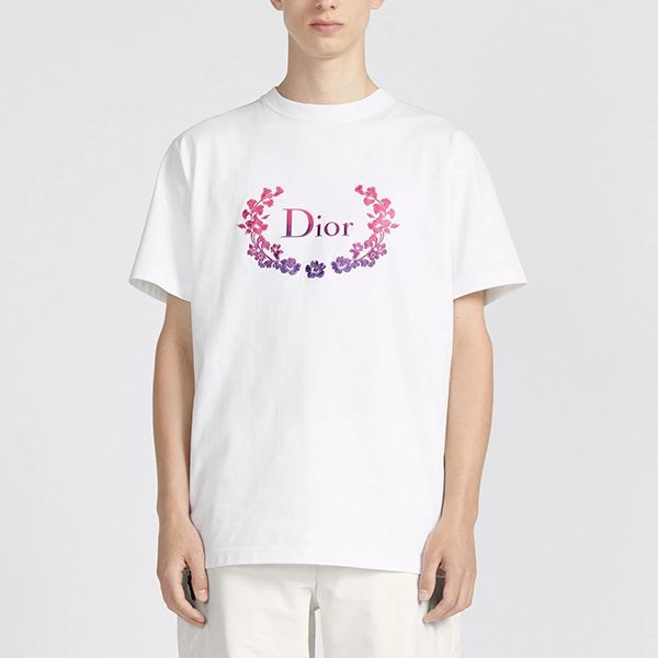 ディオール リラックス フィット コットンジャージー Tシャツ 偽物 3色 313J696A0554_C479​