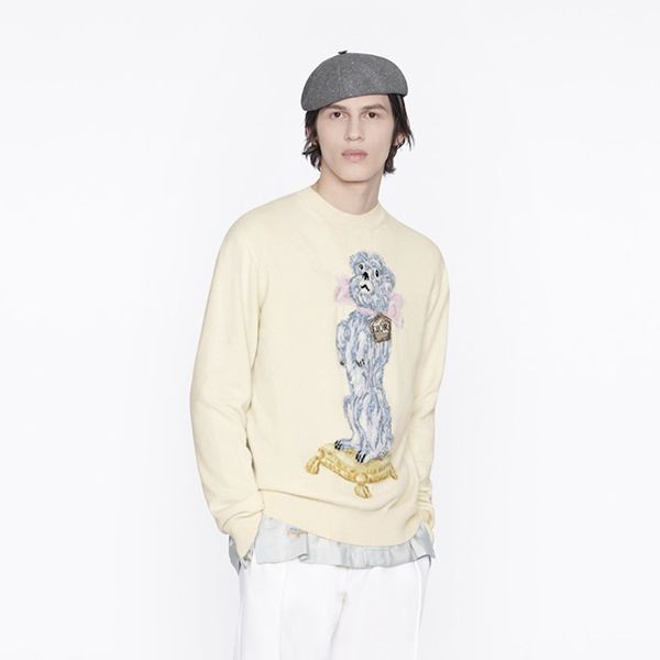 【追跡付】ディオール BOBBY セーター 偽物 カシミア ラウンドネック 2色 243M635AT460_C085