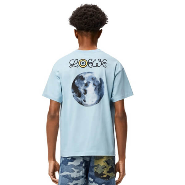 ★ロエベ 偽物 Tシャツ★ ブルームーン プリント Tシャツ  H664341X65