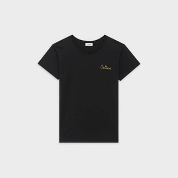 セリーヌ 偽物 Tシャツ ​セリーヌ レディース エンブロイダリー / コットンジャージー 2カラー 2X351501F.25PQ