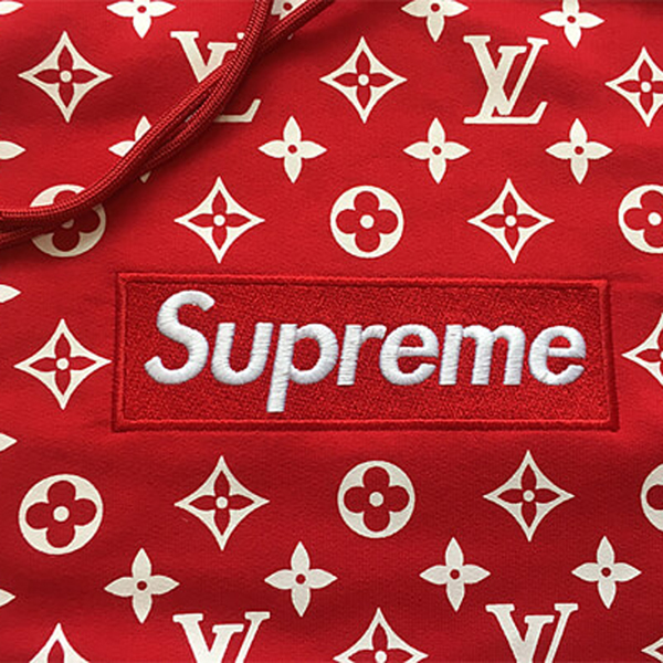シュプリーム×ルイヴィトンスーパーコピー 限定 Box Logo Hooded Sweatshirtボックスロゴ パーカー スウェット モノグラム 赤
