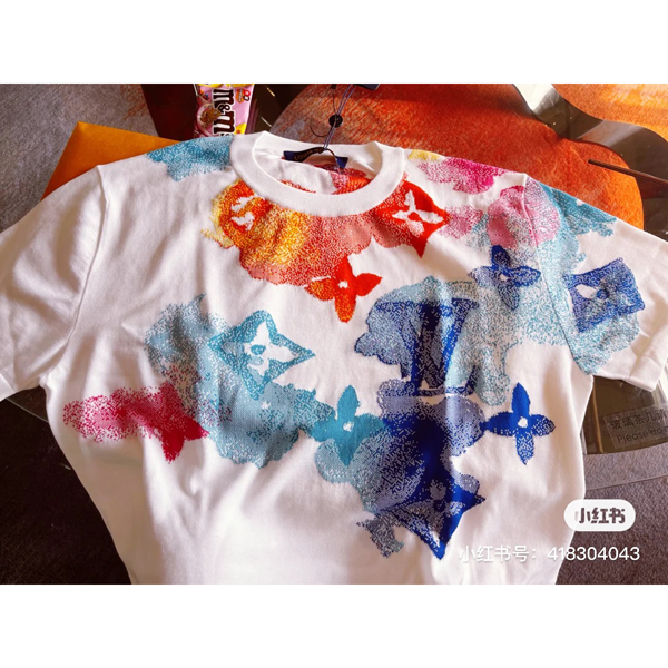 ルイヴィトン Tシャツ コピー LV ウォーターカラー WATERCOLOR【新作】モノグラム 1A8QWE