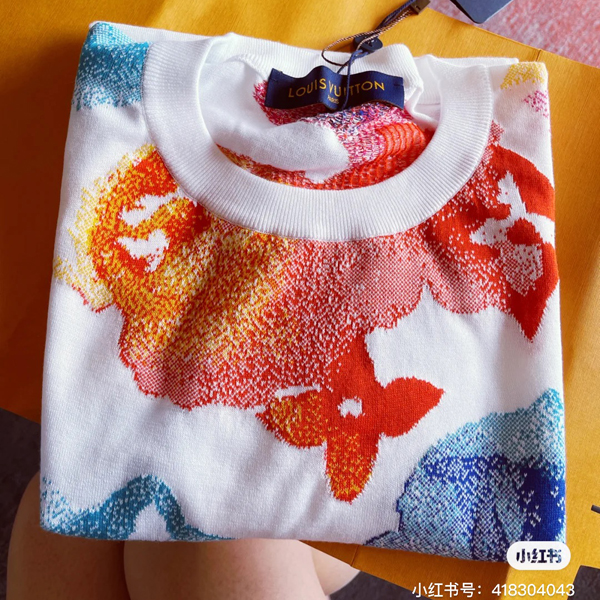 ルイヴィトン Tシャツ コピー LV ウォーターカラー WATERCOLOR【新作】モノグラム 1A8QWE