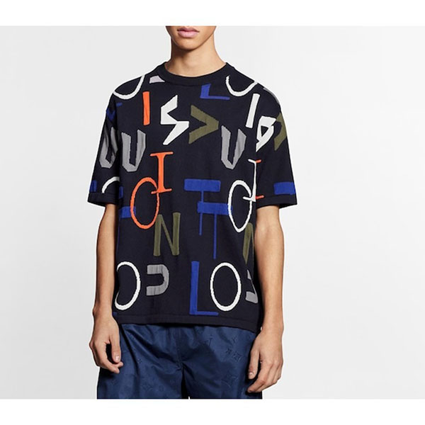 ルイヴィトン 偽物 LVSEエレクトリックインターシャTシャツ1A7XF1