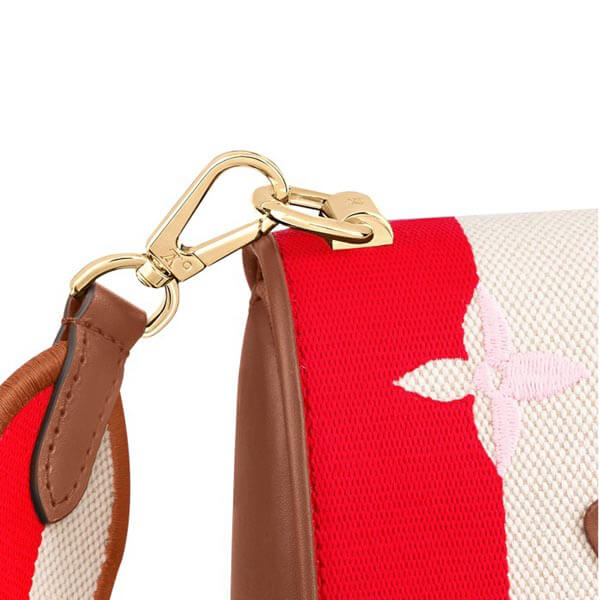 【ルイヴィトンコピーバック】LV☆ショルダーバッグ ストライプ 赤☆M57722