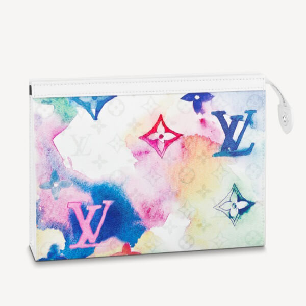 新作 ルイヴィトン クラッチ コピー LV ウォーターカラー WATERCOLOR ポシェット バッグ M80460