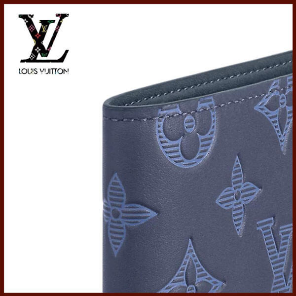 ルイヴィトン 財布 偽物 モノグラム シャドウ☆LV☆マルチウォレット 折り畳み財布 M80422