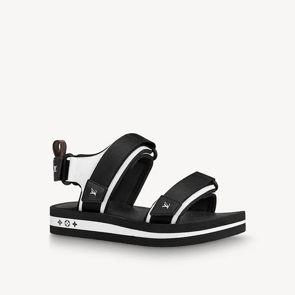 21SS ルイヴィトン サンダル 偽物 アーケード ライン フラット 1A8GK5 1A8GIW 1A8GJQ