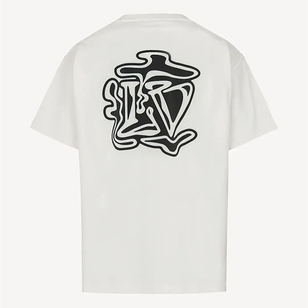  ルイヴィトン コピー LVスモークプリンテッドTシャツ  1A5TZO
