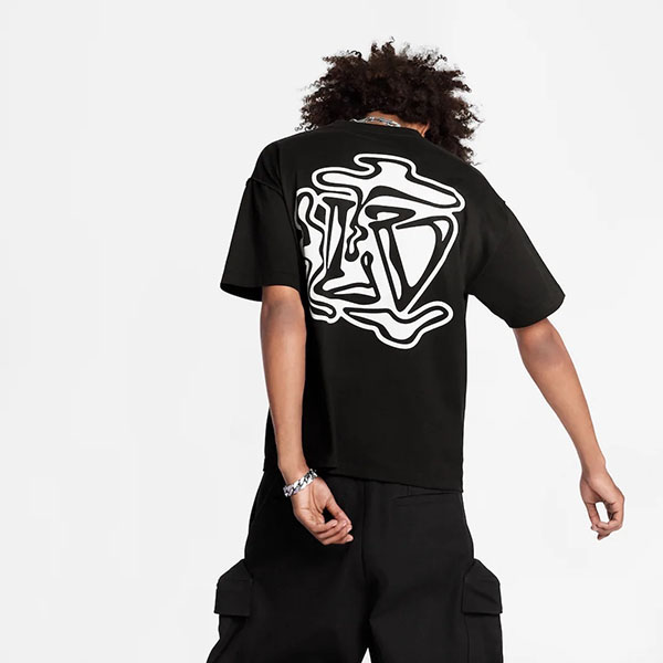  ルイヴィトン コピー LVスモークプリンテッドTシャツ  1A5TZO