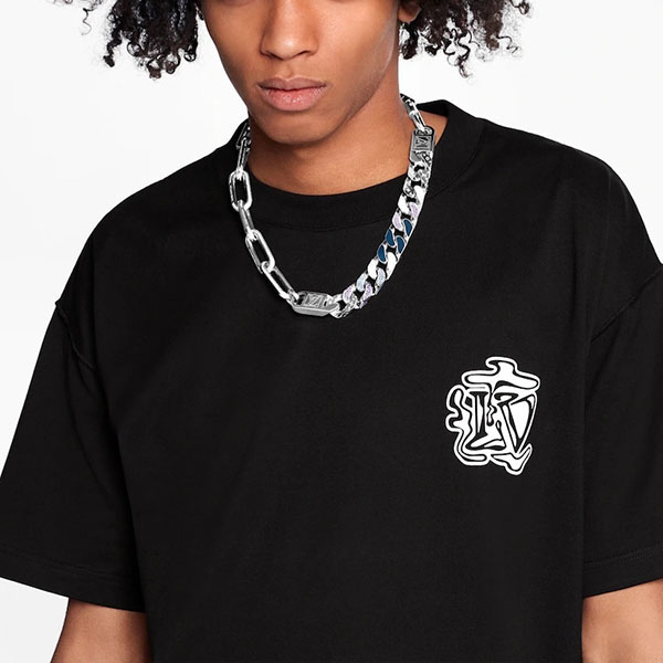  ルイヴィトン コピー LVスモークプリンテッドTシャツ  1A5TZO