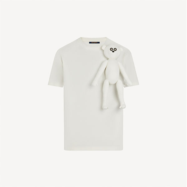 21SS新作ルイヴィトン Tシャツ 偽物★ ★アニマルパペット！3DモンキーTシャツ 1A8P0Q