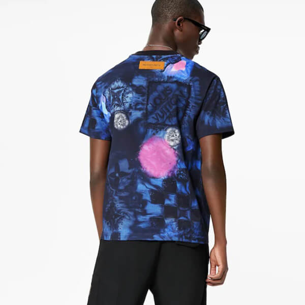 【21FW】ルイヴィトン Tシャツ 偽物 日本先行 ソルトプリントTシャツ 1A8X1N