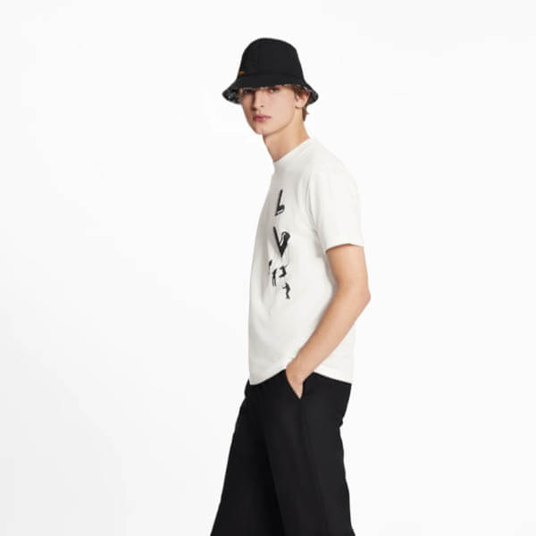 ルイヴィトン Tシャツ 偽物 21SS フロウティングLVプリンテッド 1A8P90