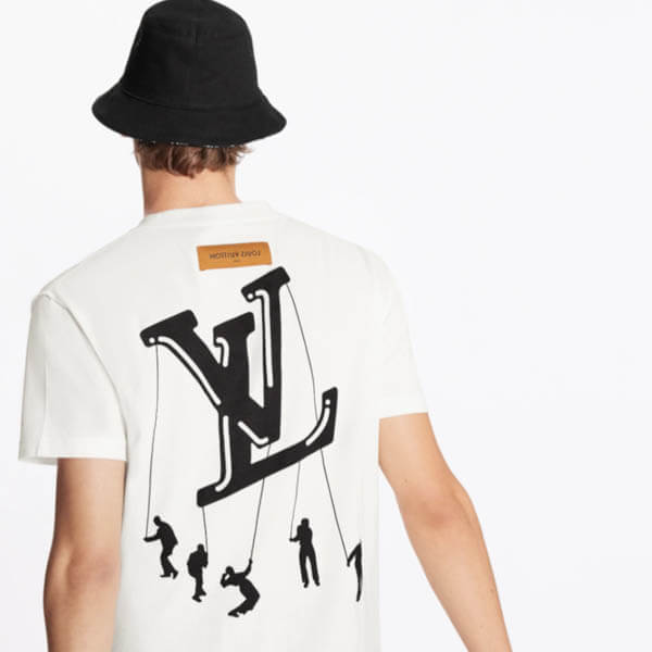 ルイヴィトン Tシャツ 偽物 21SS フロウティングLVプリンテッド 1A8P90