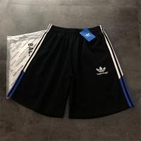 【2023トレンド感】adidasｘBALENCIAGA コピー ハーフパンツ バレンシアガｘアディダス 純綿生地 ロゴプリント