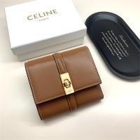 CELINE コピー 財布 トリフォールド ウォレット カーフスキン コインポケット コンパクト 高級感 セリーヌ