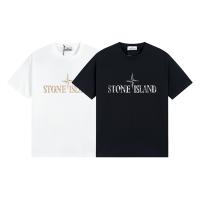 STONE ISLAND 偽物 Tシャツ ブランドロゴ ゴールド シルバー カジュアル メンズ ストーンアイランド