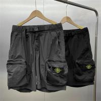 ストーンアイランド  STONE ISLAND スーパーコピー  ハーフパンツ 機能性 メッシュポケット サイドジッパー ロゴ パッチ カジュアル