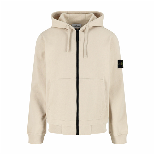 柔らか質感 快適 STONE ISLAND ストーンアイランド コピー フルジップ パーカー ベージュ