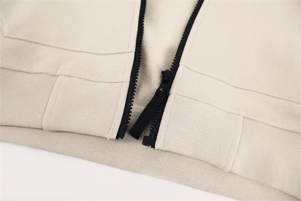 柔らか質感 快適 STONE ISLAND ストーンアイランド コピー フルジップ パーカー ベージュ