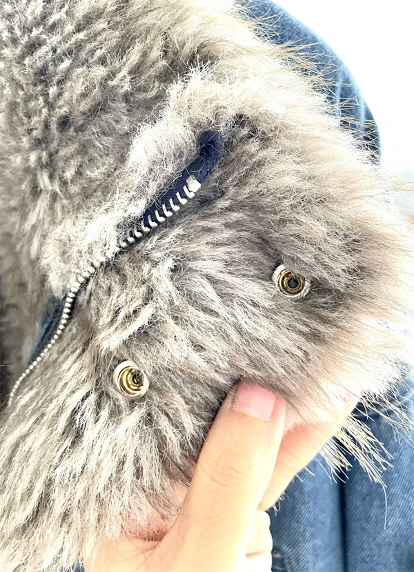 味わい加工  STONE ISLAND ストーンアイランド コピーボアライニング デニム ジャケット