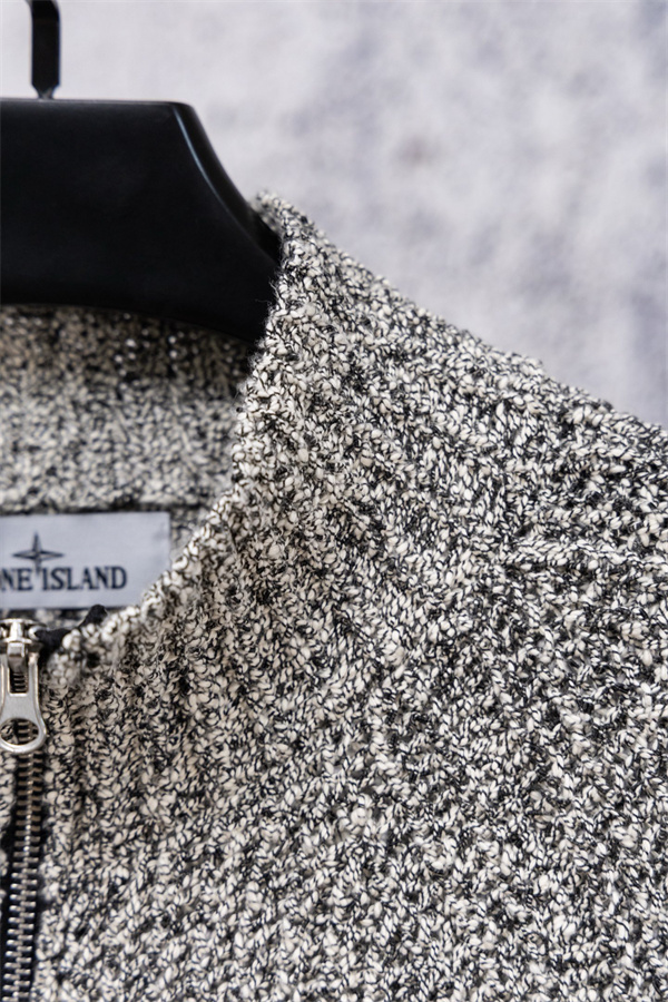 上質編み 本格派 ニット ジップアップ 定番デザイン STONE ISLAND ストーンアイランド コピー