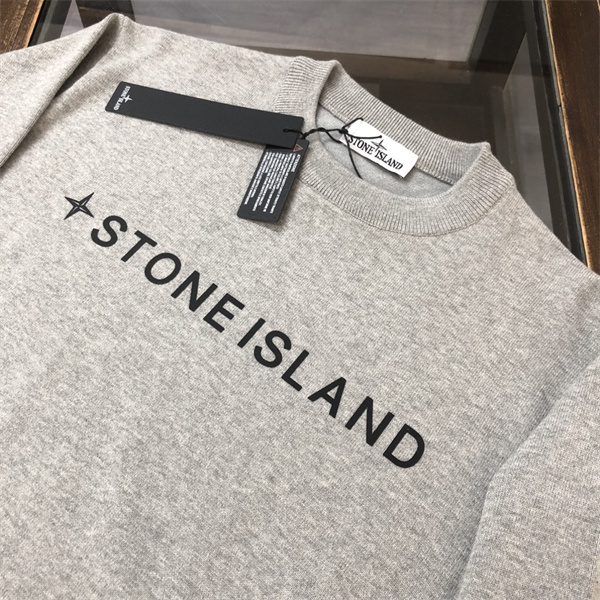 洗練ロゴ 存在感演出 クルーネック ニット 人気アイテム STONE ISLAND ストーンアイランド コピー