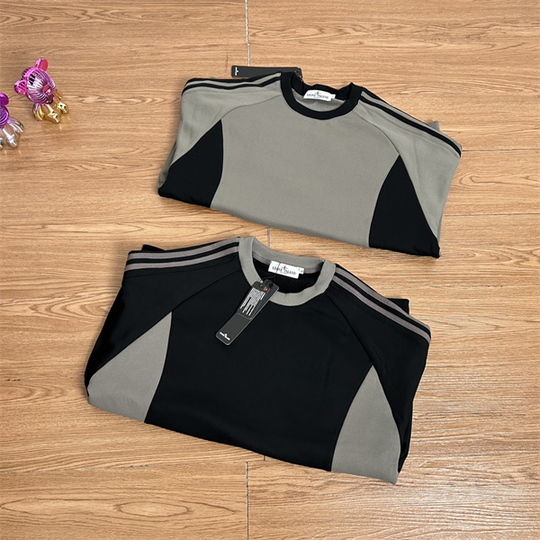 都会派 カラーブロック設計 立体 スウェット ストーンアイランド コピー STONE ISLAND