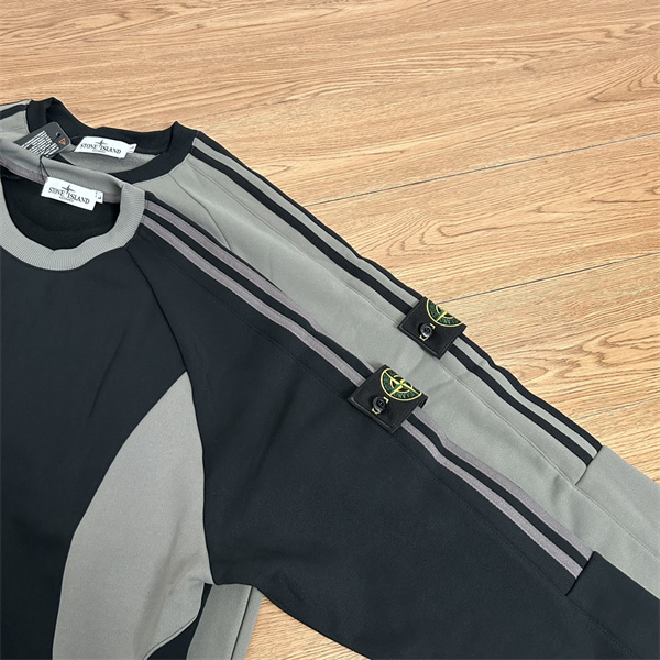 都会派 カラーブロック設計 立体 スウェット ストーンアイランド コピー STONE ISLAND