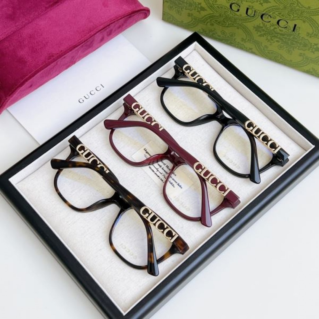 華やか トレンド感満載の GUCCI グッチ コピー 透明サングラス