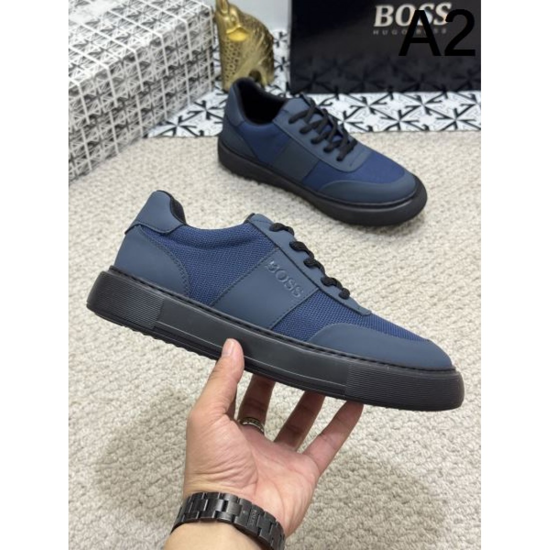  魅力的 HUGO BOSS ヒューゴボス コピー カジュアルシューズ モダンな印象で