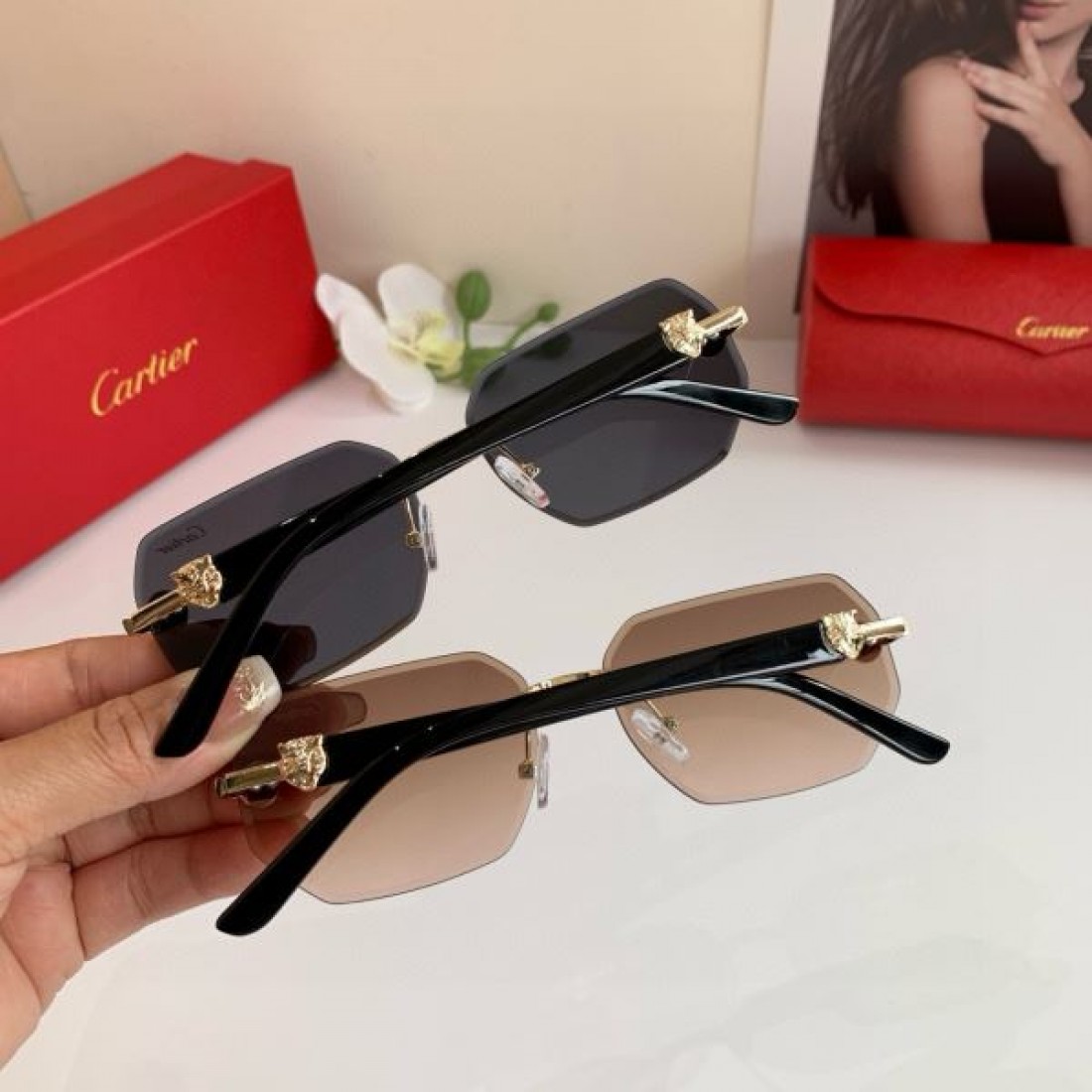 パンサー ラグジュアリー カルティエ CARTIER コピー サングラス 威厳 華麗