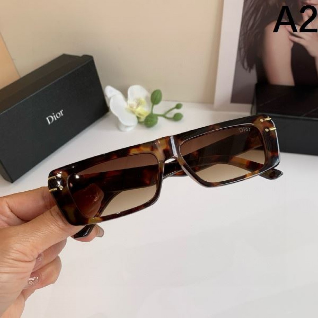 クラシックな ツイード調の エレガントな ディオール DIOR コピー サングラス 上品な 