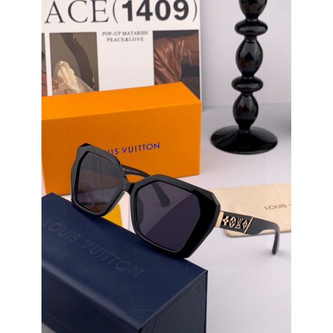 エレガントな ゴールドの輝きが美しい クラシックな LOUIS VUITTON ルイヴィトン コピー サングラス 