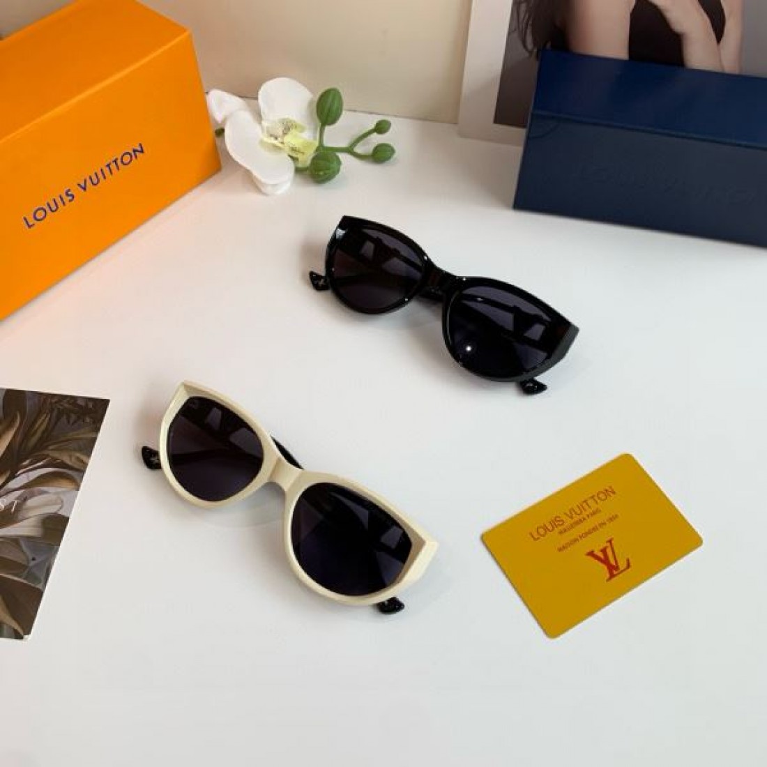 モノクロな ミニマルな モダンな LOUIS VUITTON ルイヴィトン コピー サングラス クールな 知的で シャープな