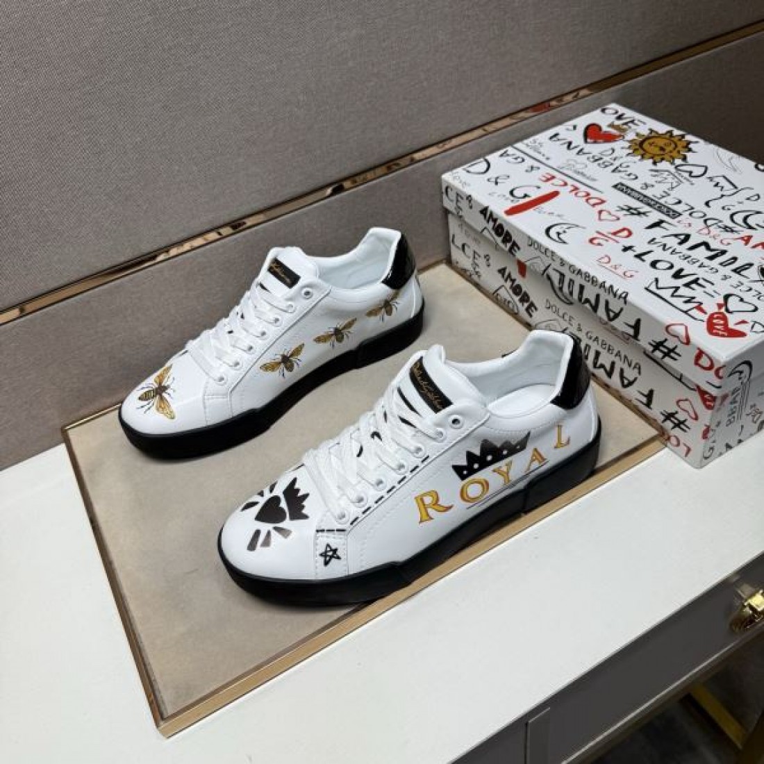 モダン 高級 ドルチェ＆ガッバーナ DOLCE＆GABBANA コピー カジュアルシューズ 