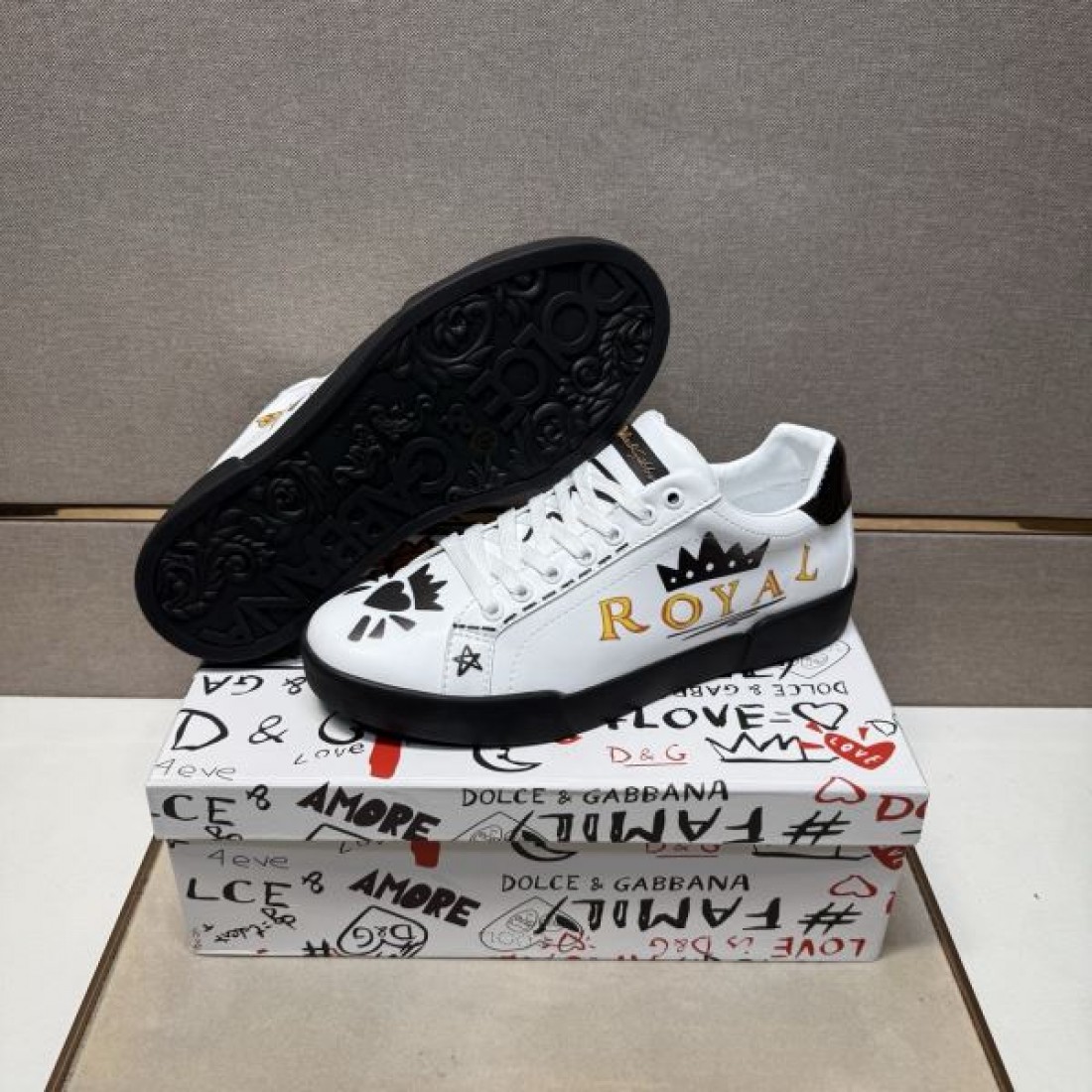 モダン 高級 ドルチェ＆ガッバーナ DOLCE＆GABBANA コピー カジュアルシューズ 