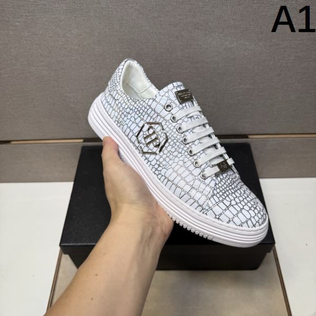 スカル ロックPHILIPP PLEIN フィリッププレイン カコピー ジュアルシューズ
