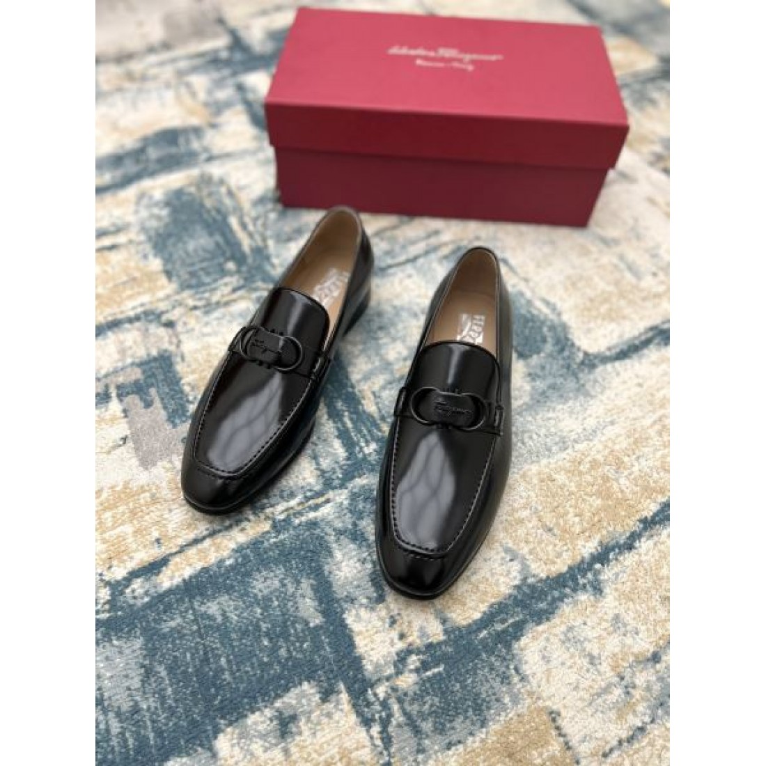  スエード テクスチャー ラグジュアリー FERRAGAMO サルヴァトーレ フェラガモ コピー ビジネスシューズ