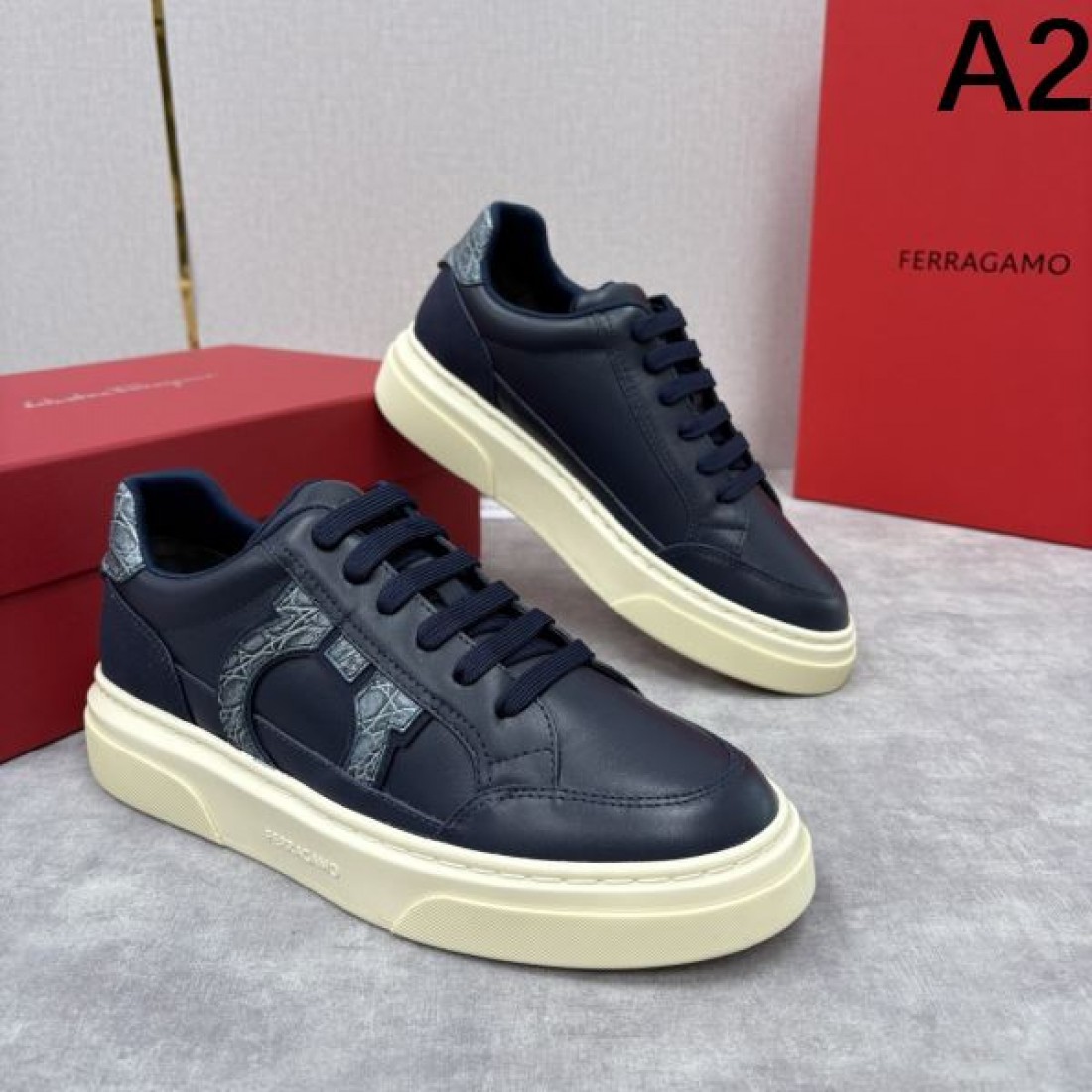 エレガント 正統派 上質感 FERRAGAMO フェラガモ コピー カジュアルシューズ