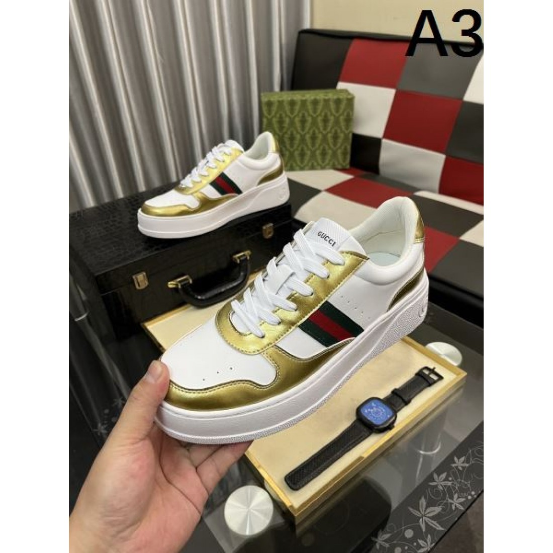  スタイリッシュ 高級感 GUCCI グッチ スーパーコピー カジュアルシューズ 洗練 安定感