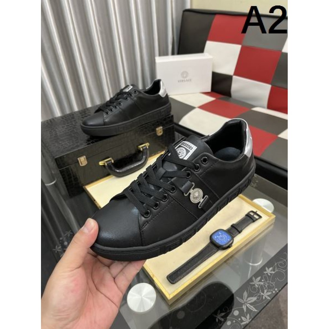 モダン 個性的 VERSACE ヴェルサーチェ コピー カジュアルシューズ クール 印象的